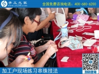 7月2日，在家賺錢的手工活，正規(guī)的外發(fā)手工活，手工之家接待考察加工客戶剪影