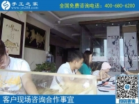 7月16日，正規(guī)的手工活外包，手工加工回收項(xiàng)目，手工之家接待考察加工客戶剪影