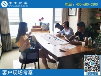 8月2日，在家賺錢的手工活，就找珠繡正規(guī)可靠的手工活外發(fā)加工項目，手工之家接待考察加工客戶剪影