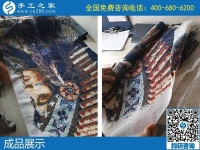 做珠繡手工活，針法簡(jiǎn)單，需要的是耐心還需要細(xì)心