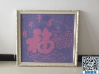 高貴高雅的勵(lì)志珠珠繡，每一幅都是加工會(huì)員的心血結(jié)晶