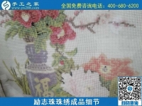7月31日，在家做手工活外發(fā)加工掙多少錢？老手工企業(yè)這樣計算。勵志珠珠繡成品細(xì)節(jié)實拍