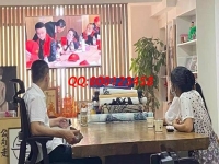 7月16日，正規(guī)供料的手工活，拿回家做的手工活就選勵志珠珠繡，手工之家接待考察加工客戶剪影